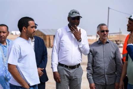 وزير الإسكان يؤدي زيارة لعدد من ورش الأشغال فى نواكشوط