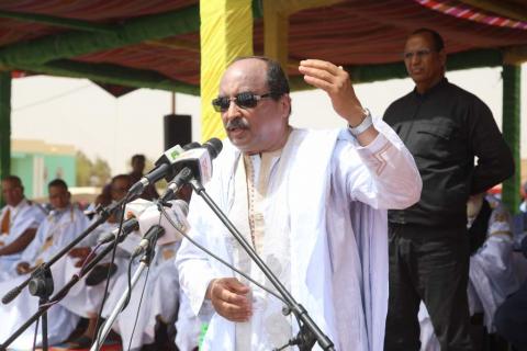 الرئيس الموريتاني محمد ولد عبد العزيز وجه تأنيبا حادا لمسؤولي نواذيبو الإداريين والأمنيين