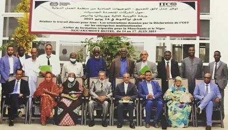منظمة العمل الدولية تنظم ورشة عمل تدريبية ثلاثية لموريتانيا والنيجر